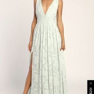 Lulu's Sage Green Size Large Dress